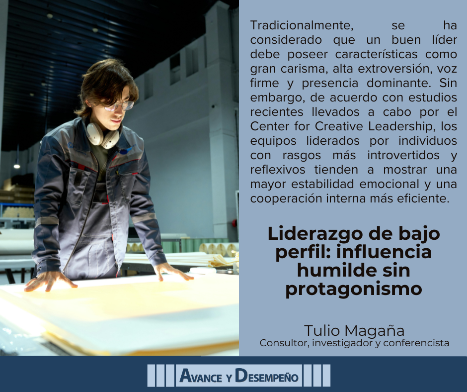 Liderazgo de bajo perfil: influencia humilde sin protagonismo